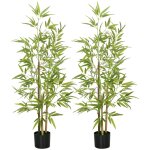 Plantes artificielles bambou arbre 120 cm pot artificiel vert Plantes artificielles bambou arbre 120 cm pot artificiel vert