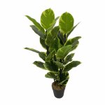 Plante artificielle de ficus indiano en pot, h 90 cm Plante artificielle de ficus indiano en pot, h 90 cm