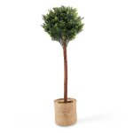 Plante artificielle avec pot polythylne vert