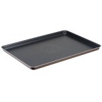 Plaque à patisserie 38 cm noir en aluminium antiadhésif h1 Plaque à patisserie 38 cm noir en aluminium antiadhésif h1