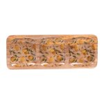 Plat apritif 40x15 cm multicolore en bois