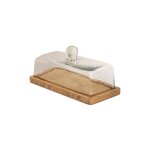 Plat � biscuits en bois beige