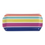 Plat  cake 36 cm multicolore en porcelaine