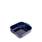 Plat à four carré en céramique bleu profond 21x21cm Plat à four carré en céramique bleu profond 21x21cm
