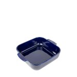 Plat à four carré en céramique bleu profond 28x28cm Plat à four carré en céramique bleu profond 28x28cm