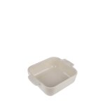 Plat four cramique individuel carr cru 18x18 cm
