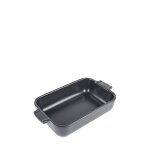 Plat four cramique individuel rectangulaire ardoise 22cm
