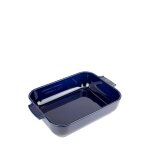 Plat four céramique rectangle bleu profond 32cm Plat four céramique rectangle bleu profond 32cm