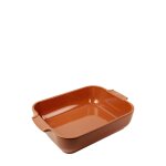 Plat four cramique rectangle terracotta 32cm