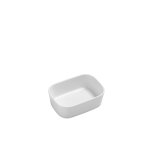 Plat  four individuel 15x11cm en porcelaine blanc