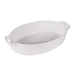 Plat  four ovale 29, 3x17, 8 cm blanc en porcelaine