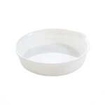 Plat rond à crème brûlée blanc d14cm Plat rond à crème brûlée blanc d14cm