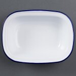 Plat de service rectangulaire acier émaillé 280x190x55 mm lot de 6 Plat de service rectangulaire acier émaillé 280x190x55 mm lot de 6
