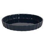 Plat  tarte en grs bleu l28