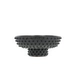 Plat en terre cuite 28cm mat noir