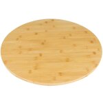 Plateau apritif tournant rond en bambou 35cm