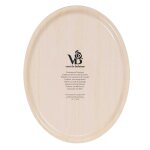 Plateau ovale en bois de bouleau imprim� temples lagon 33 x 25 cm