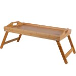 Plateau petit djeuner au lit en bambou 50x30x21cm