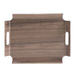 Plateau rectangle 44. 5 x 33. 5 cm brun marron en bois Plateau rectangle 44. 5 x 33. 5 cm brun marron en bois