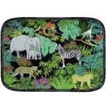 Plateau rectangulaire 45 cm en mlamine avec des motifs jungle