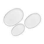 Plateau de service pure - 3 pices - blanc neige
