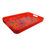 Plateau de service rouge mélamine 53 x 34 x 5 cm Plateau de service rouge mélamine 53 x 34 x 5 cm