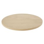 Plateau de table professionnel rond 2 / 4 personnes en chêne d60 Plateau de table professionnel rond 2 / 4 personnes en chêne d60