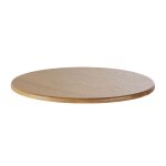 Plateau de table professionnel rond en bois de chêne 2 personnes d70 Plateau de table professionnel rond en bois de chêne 2 personnes d70