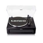 Platine vinyle avec 4 haut - parleurs incorpors noir