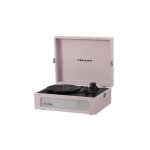 Platine vinyle portable avec bluetooth rose pale