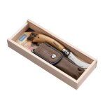 Plumier couteau  champignons n08 et son tui marron en inox