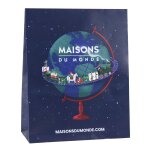 Pochette cadeau grand modle - h40 x l32 x p15 cm (soufflet) + rabat adhsif