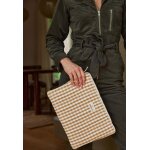 Pochette ordinateur en coton, vichy