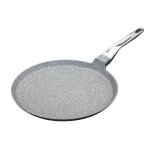 Poêle à crêpes 28cm en fonte d'aluminium gris Poêle à crêpes 28cm en fonte d'aluminium gris