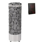 Pole inox 6, 8 kw avec unit de contrle - sans pierre