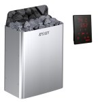 Pole en inox argent 9 kw avec unit de contrle