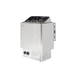 Po�le de sauna m�tal argent