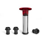 Pompe  vide pour vin avec 3 bouchons en acier, abs