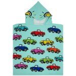Poncho enfant microfibre multicolore poncho cars 60x60 Poncho enfant microfibre multicolore poncho cars 60x60