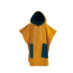 Poncho de plage enfant en coton velours caramel 05 / 08 ans