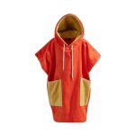 Poncho de plage enfant en coton velours corail 09 / 14 ans