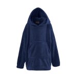 Poncho polaire enfant à capuche doux & chaud denim 09 / 14 ans Poncho polaire enfant à capuche doux & chaud denim 09 / 14 ans