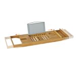 Pont de baignoire extensible en bambou Pont de baignoire extensible en bambou