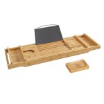 Pont de baignoire extensible en bambou - l75 / 109 cm