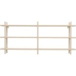 Porte - bouteilles mural en acier beige 34x80