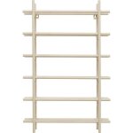 Porte - bouteilles mural en acier beige 68x45
