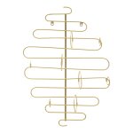 Porte - bouteille mural en mtal dor 53x13x72 cm
