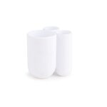 Porte - brosse à dents, plastique moulé, blanc Porte - brosse à dents, plastique moulé, blanc