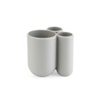 Porte - brosse à dents, plastique moulé, gris Porte - brosse à dents, plastique moulé, gris