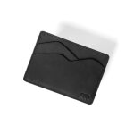 Porte carte cuir extra plat noir